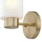 Westinghouse Fixture Wall 60W Sylvestre Champagne Brass CylIndoorical Frosted Glass 6126400 - alternate 2